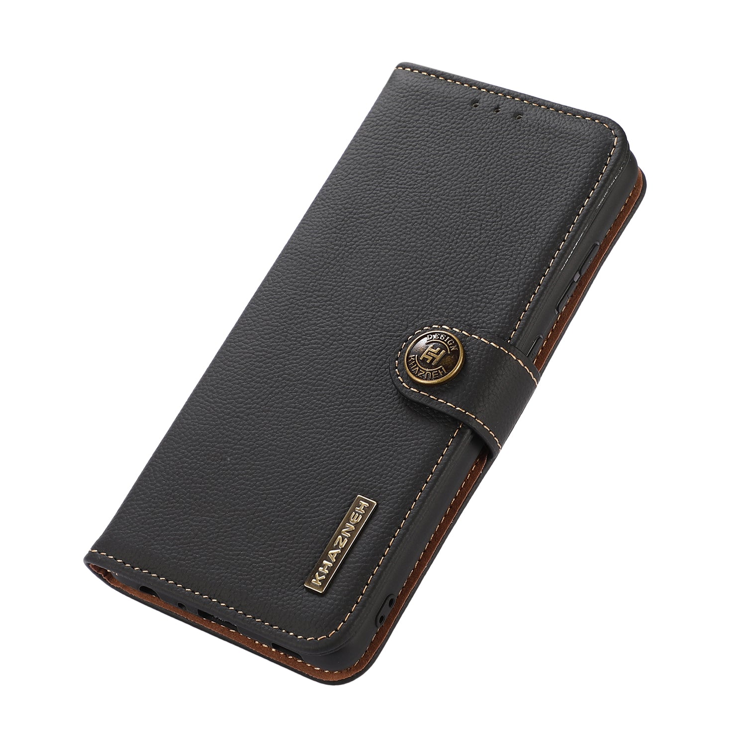 KHAZNEH For Xiaomi Redmi A3 / Poco C61 4G Case RFID Blocking Anti-drop Genuine Cow Leather Phone Cover KHAZNEH For Xiaomi Redmi A3 / Poco C61 4G Case RFID Blocking Anti-drop Genuine Cow Leather Phone Cover